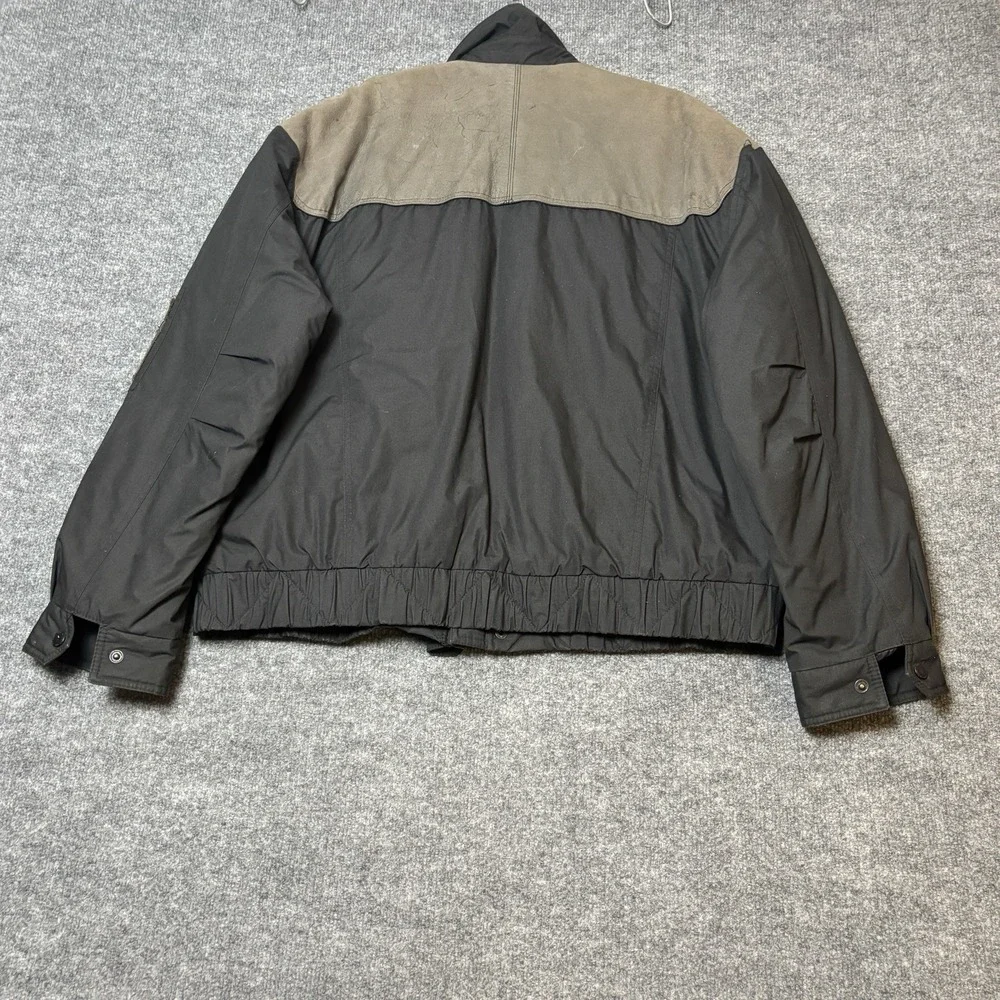 Members Only Vintage 80s 90s Bomber‎ Jacket Men's Size 44 Black Tan Plaid Lined